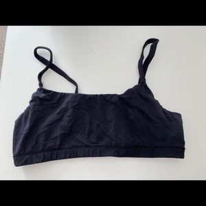 SKIMS fits everybody scoop neck bra in color Onyx